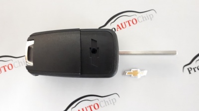 Корпус выкидного ключа 2 кнопки HU100 Chevrolet 