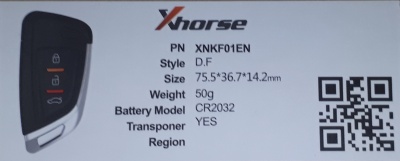 Универсальный пульт SmartKey Xhorse серии XNKF01EN 