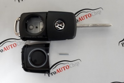 Корпус выкидного ключа 3 кнопки HU66 New Volkswagen